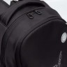 Рюкзак школьный GRIZZLY RG-563-2/2 чёрный - серебро