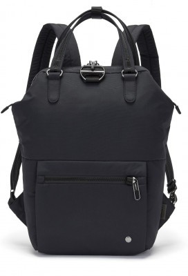 Женская сумка-рюкзак антивор Pacsafe Citysafe CX mini, черный ECONYL, 11 л.