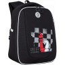 Рюкзак школьный Grizzly RAf-393-10/2 черный - красный