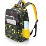 Рюкзак TORBER CLASS X, черно-желтый с орнаментом, полиэстер, 45 x 30 x 18 см + Пенал в подарок!