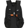 Рюкзак школьный Grizzly RB-354-4/2 черный - оранжевый