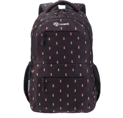 Рюкзак TORBER CLASS X, черный с орнаментом, 45 x 30 x 18 см, T2602-22-BLK