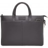 Кожаная деловая сумка для ноутбука Bolton Grey/Black