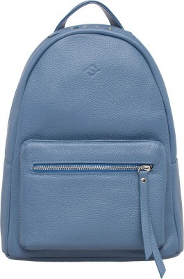 Женский кожаный рюкзак Evenly Light Blue
