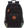 Рюкзак школьный GRIZZLY RB-455-1/1 черный - хаки