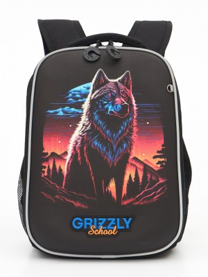 Рюкзак школьный GRIZZLY RAw-497-5/1 черный
