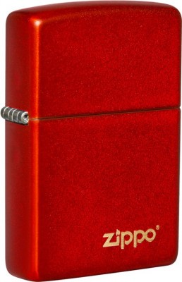 Зажигалка ZIPPO Classic с покрытием Metallic Red, латунь/сталь, красная, матовая, 38x13x57 мм № 49475ZL