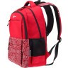Рюкзак TORBER CLASS X, красный с орнаментом, 45 x 30 x 18 см, T2602-22-RED