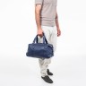 Дорожно-спортивная кожаная сумка Daniel Dark Blue