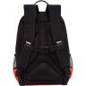 Рюкзак школьный GRIZZLY RB-455-1/2 черный - оранжевый