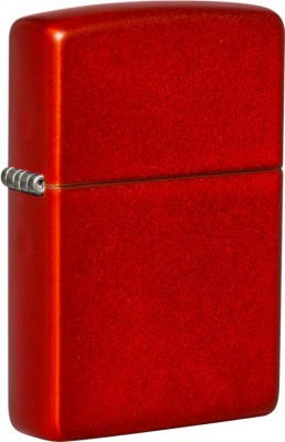 Зажигалка ZIPPO Classic с покрытием Metallic Red, латунь/сталь, красная, матовая, 38x13x57 мм № 49475