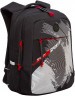 Рюкзак школьный Grizzly RB-356-1/1 черный - красный