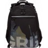 Рюкзак школьный GRIZZLY с мешком RB-558-1/2 черный - хаки