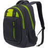 Рюкзак TORBER CLASS X, черный с зеленой вставкой, 45 x 32 x 16 см, T5220-22-BLK-GRN