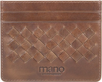 Портмоне для кредитных карт Mano "Don Luca", натуральная кожа в коньячном цвете, 10,3 х 8,3 см, M191945002