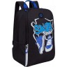 Рюкзак школьный RB-351-7/3 черный - синий