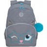 Рюкзак школьный GRIZZLY RG-460-6/2 серый