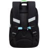 Рюкзак Grizzly школьный с чехлом для мелочей RAn-589-3/1 черный
