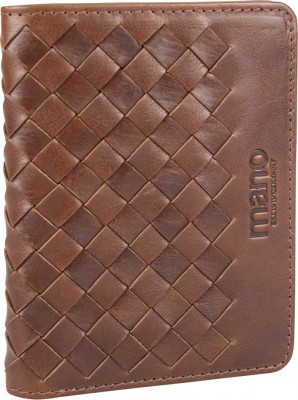 Портмоне для кредитных карт Mano "Don Luca", натуральная кожа в коньячном цвете, 8,5 х 11 см, M191945102