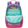 Рюкзак школьный RG-363-1/2 фиолетовый - оранжевый