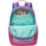 Рюкзак школьный RG-363-1/3 фиолетовый - серый