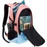 Рюкзак TORBER CLASS X, розово-голубой, 46 x 32 x 18 см, T9355-22-PNK-BLU