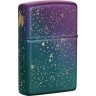 Зажигалка ZIPPO Starry Sky с покрытием Iridescent, латунь/сталь, фиолетовая, матовая, 38x13x57 мм