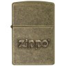 Зажигалка ZIPPO Classic с покрытием Antique Brass, латунь/сталь, золотистая, матовая, 38x13x57 мм