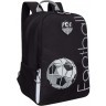 Рюкзак школьный Grizzly RB-351-1/4 черный - серый