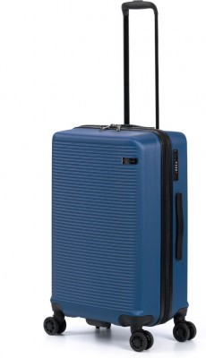 Чемодан TORBER Caspian, тёмно-синий, ABS-пластик, 43 х 26 х 68 см, 64 л