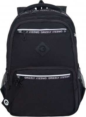 Рюкзак школьный Grizzly RB-454-1/1 черный - белый