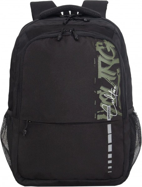 Рюкзак GRIZZLY RU-532-3/3 черный - оливковый