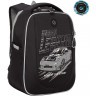 Рюкзак школьный Grizzly RAf-393-3/2 черный - серый