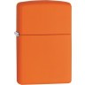 Зажигалка ZIPPO Classic с покрытием Orange Matte, латунь/сталь, оранжевая, матовая, 38x13x57 мм № 231