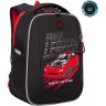 Рюкзак школьный Grizzly RAf-393-3/3 черный - красный