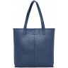 Женская кожаная сумка-шоппер Shane Dark Blue