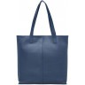 Женская кожаная сумка-шоппер Shane Dark Blue