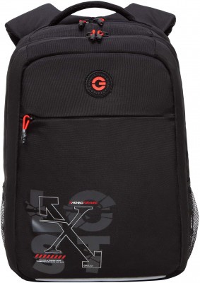 Рюкзак школьный Grizzly RB-456-5/1 черный - красный