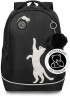 Рюкзак Grizzly школьный с обвесом RG-663-7/2 черный