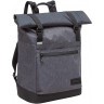 Рюкзак роллтоп Grizzly RQL-315-1/3 черный - серый