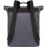 Рюкзак роллтоп Grizzly RQL-315-1/3 черный - серый