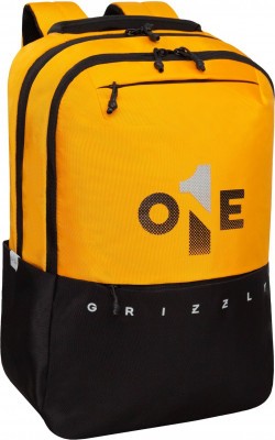 Рюкзак Grizzly RU-437-4/4 черный - оранжевый