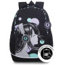 Рюкзак Grizzly школьный с обвесом RG-663-5/1 черный