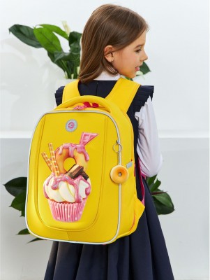 Рюкзак школьный RAf-392-1/2 желтый