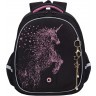 Рюкзак школьный RAz-386-7/1 черный - розовый
