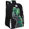 Рюкзак школьный GRIZZLY RB-251-1/2 чёрный-зеленый