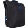 Рюкзак школьный Grizzly RB-156-1m/1 черный - синий