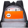 Рюкзак Grizzly школьный с обвесом RG-663-14/1 черный