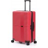 Чемодан TORBER Elton, красный, ABS-пластик, 47 х 29 х 78 см, 96 л