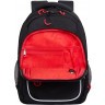 Рюкзак школьный RB-352-4/1 черный - красный